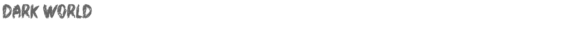 Dark World Dark World.ttf font preview